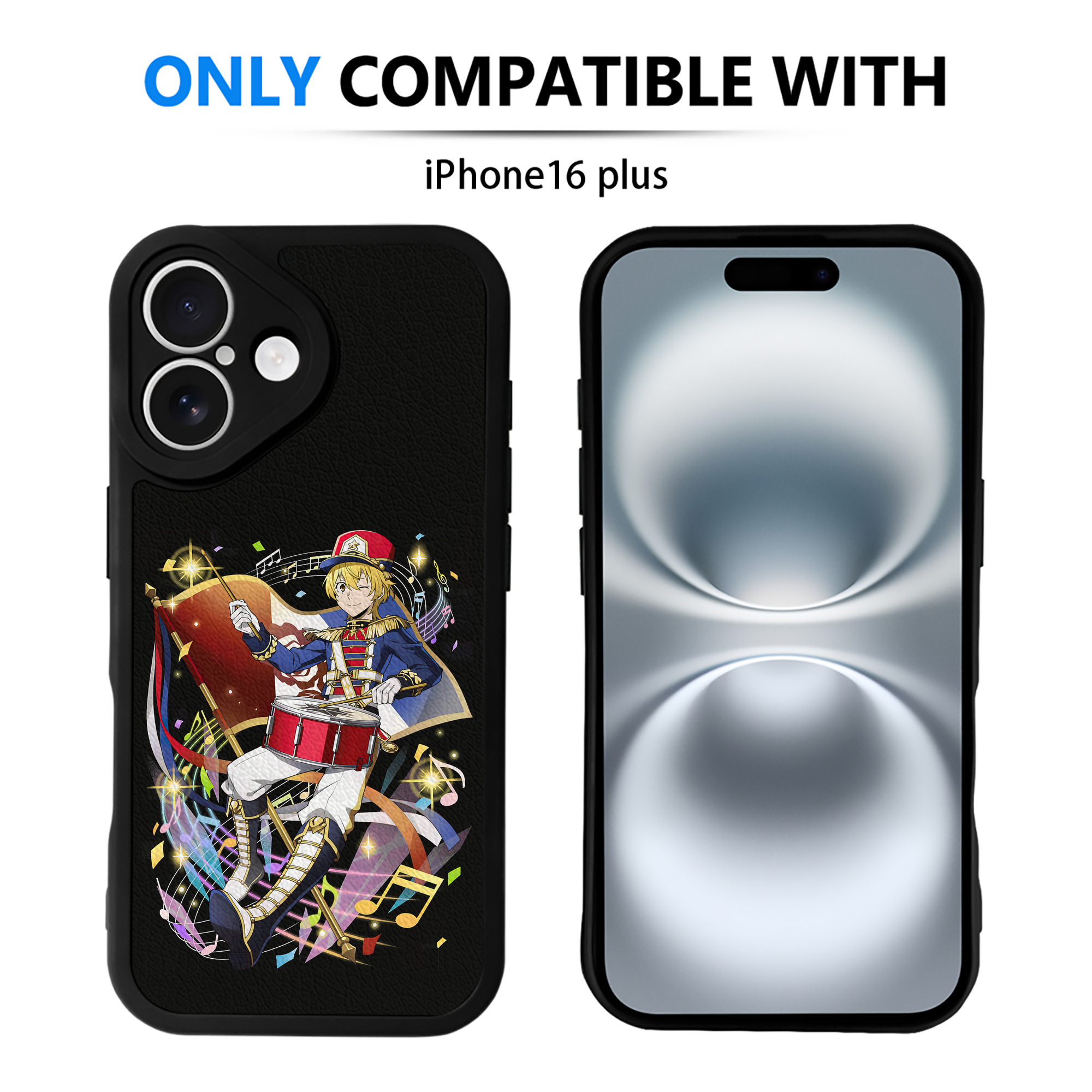 （画像用） 文豪ストレイドッグス Bungo Stray Dogs 【iPhone 16シリーズ対応】シリコンスマホケース（レザー調） 材質：シリコン